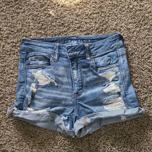 American Eagle Hi-Rise Shortie Shorts